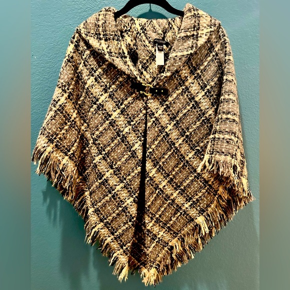 Gorgeous Marc New York Tweed Cape - Picture 1 of 4